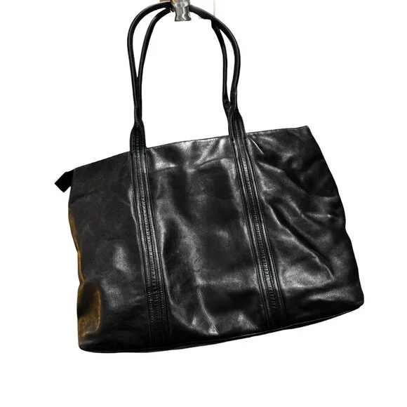 Banana Republic Classic Leather Tote — Black - Picture 3 of 7